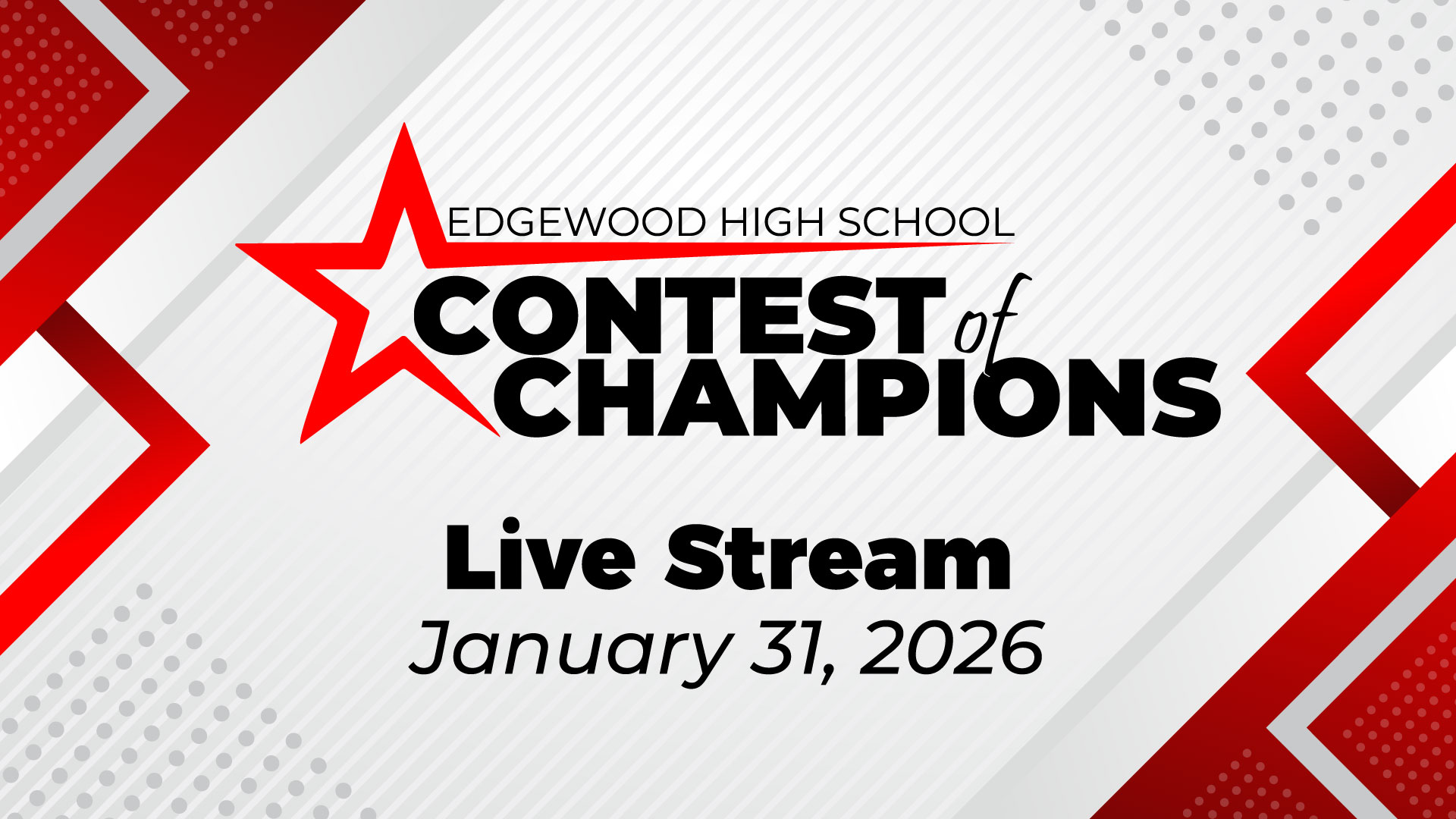 Edgewood High School Contest of Champions Live Stream January 31, 2026